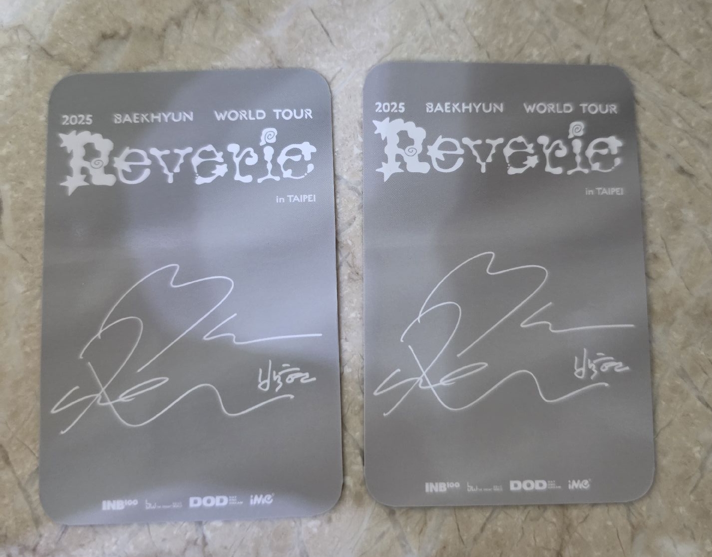 2025 BAEKHYUN Reverie in TAIPEI 小卡
