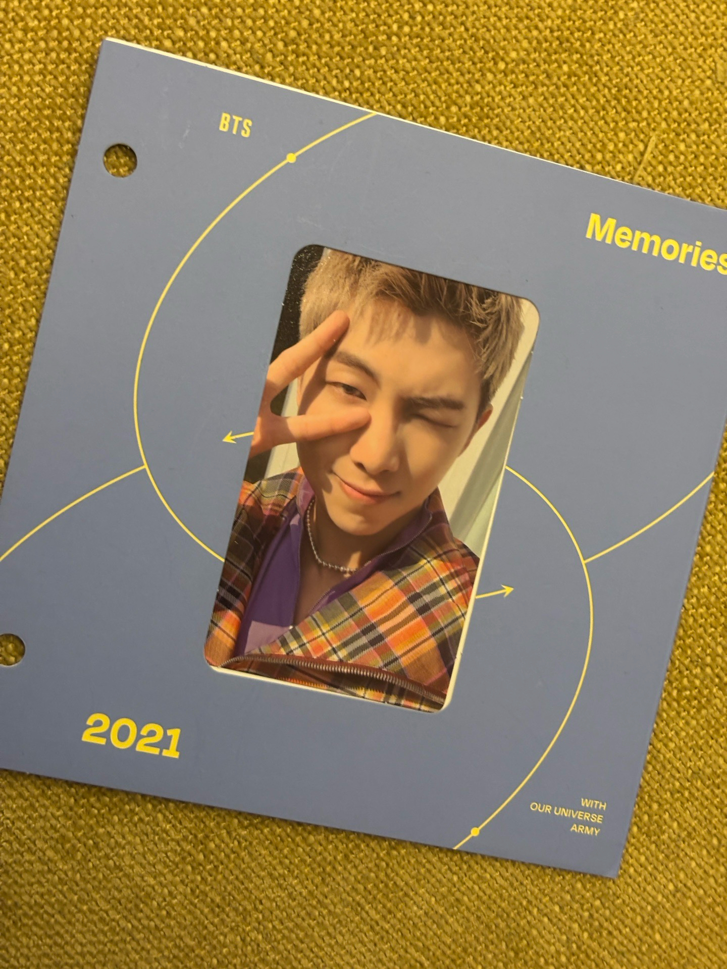 bts 回憶錄 2021 藍光 南俊 小卡 RM