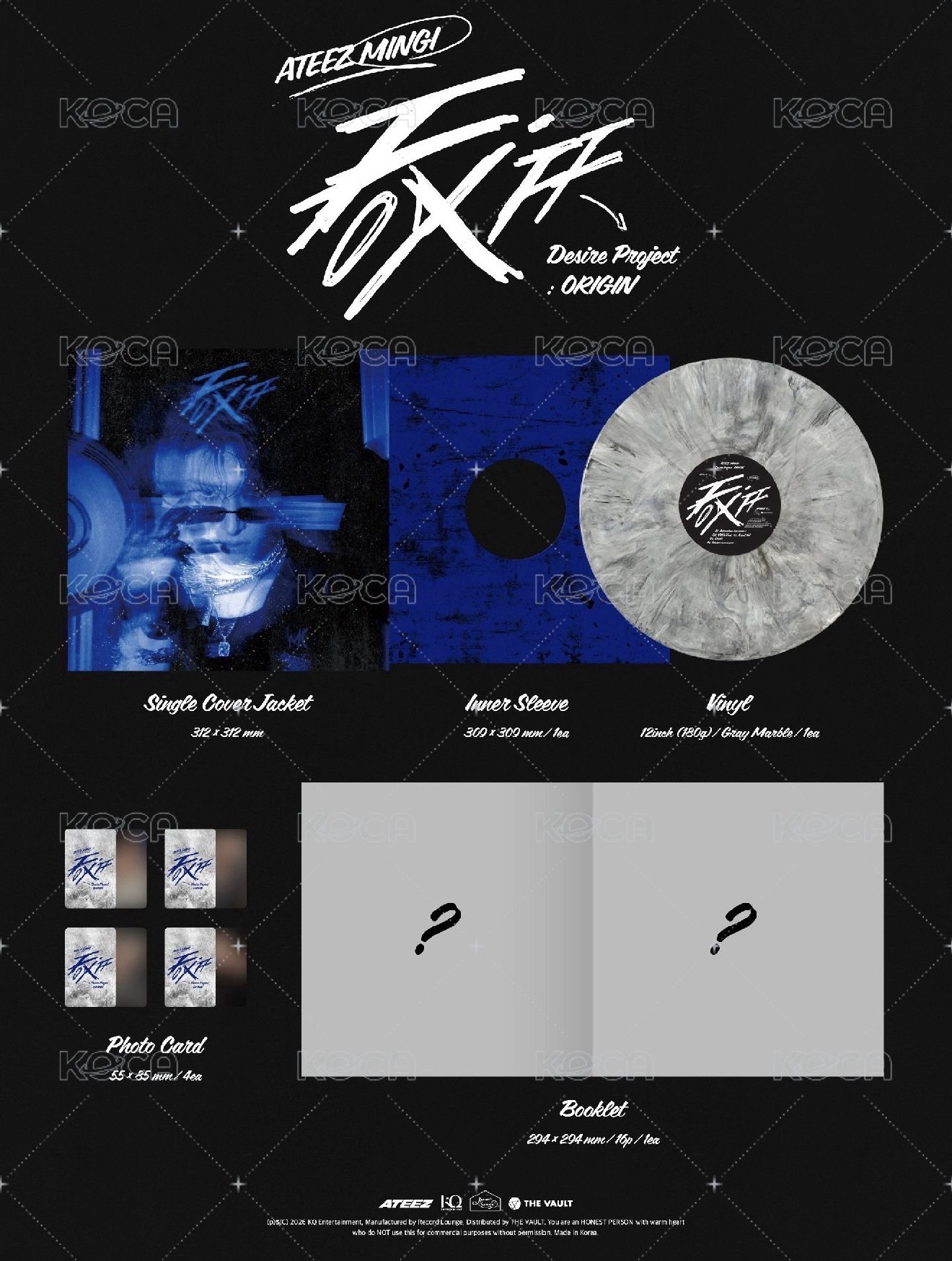 🖤💙MINGI FIX OFF Desire Project : ORIGIN 黑膠唱片 🐥🖤💙