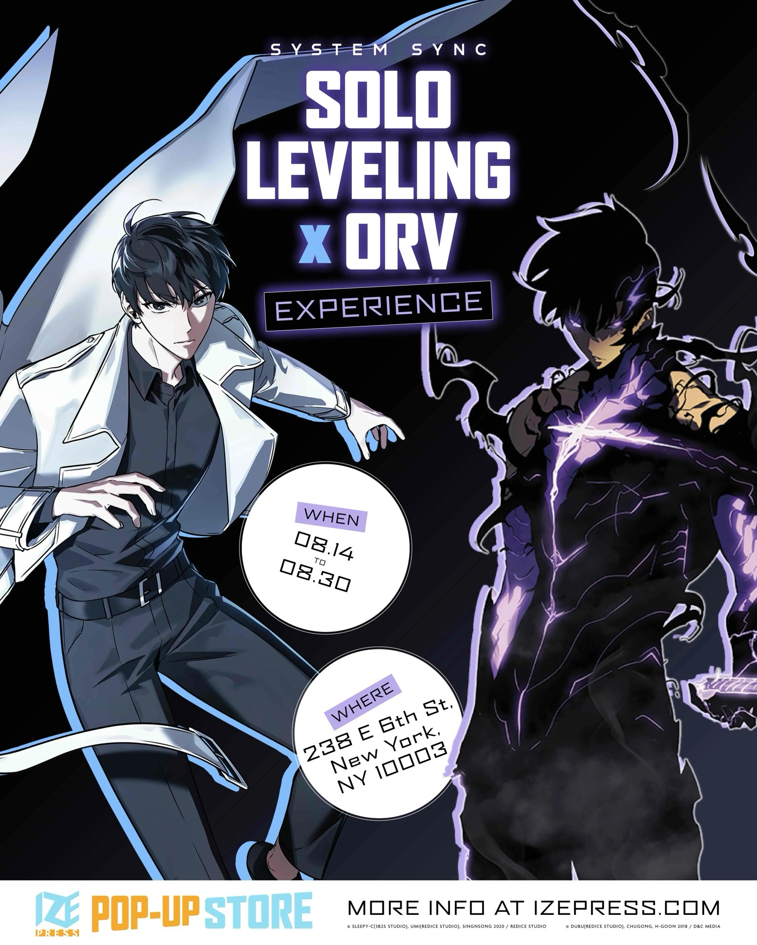 SYSTEM SYNC SOLO LEVELING x ORV POP-UP