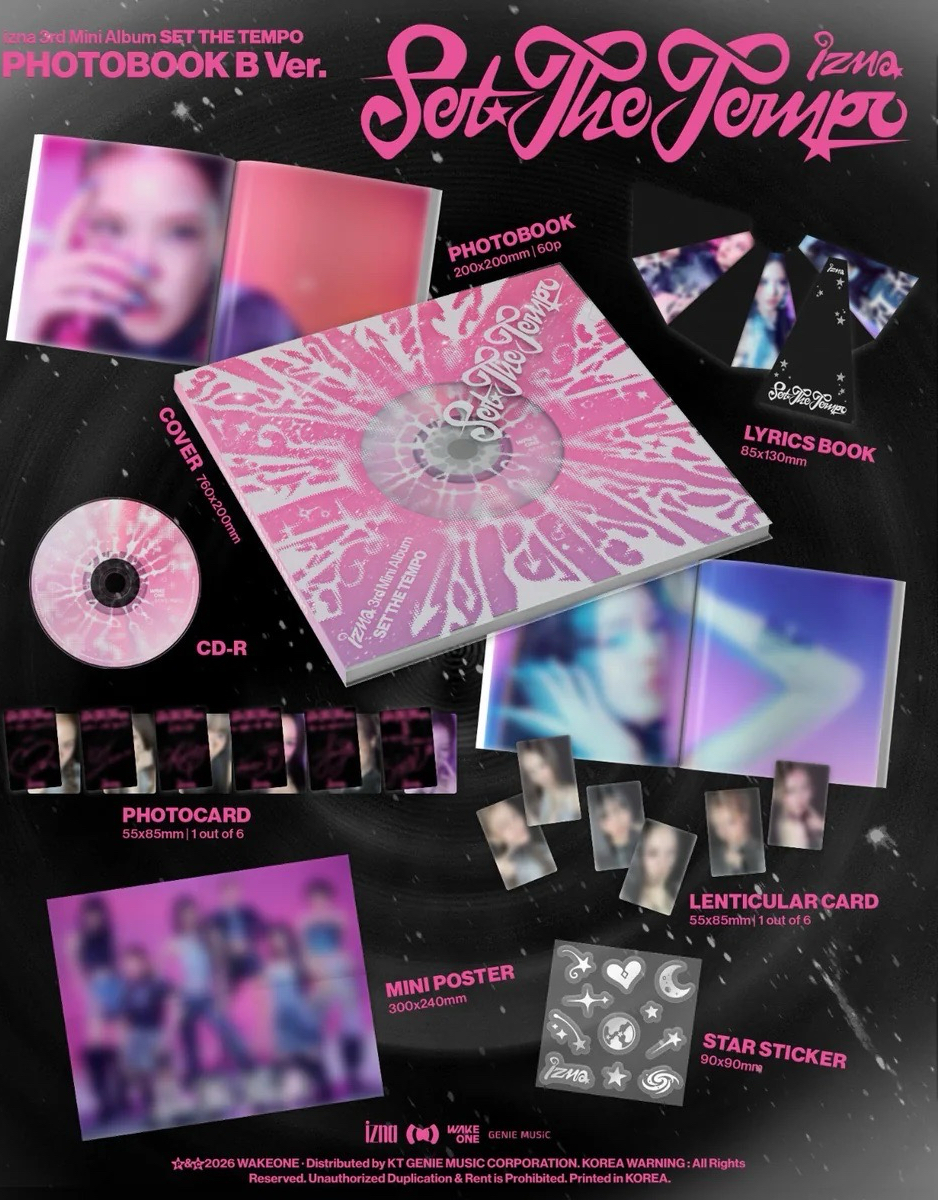 izna SET THE TEMPO PHOTOBOOK B 美版親簽 現貨