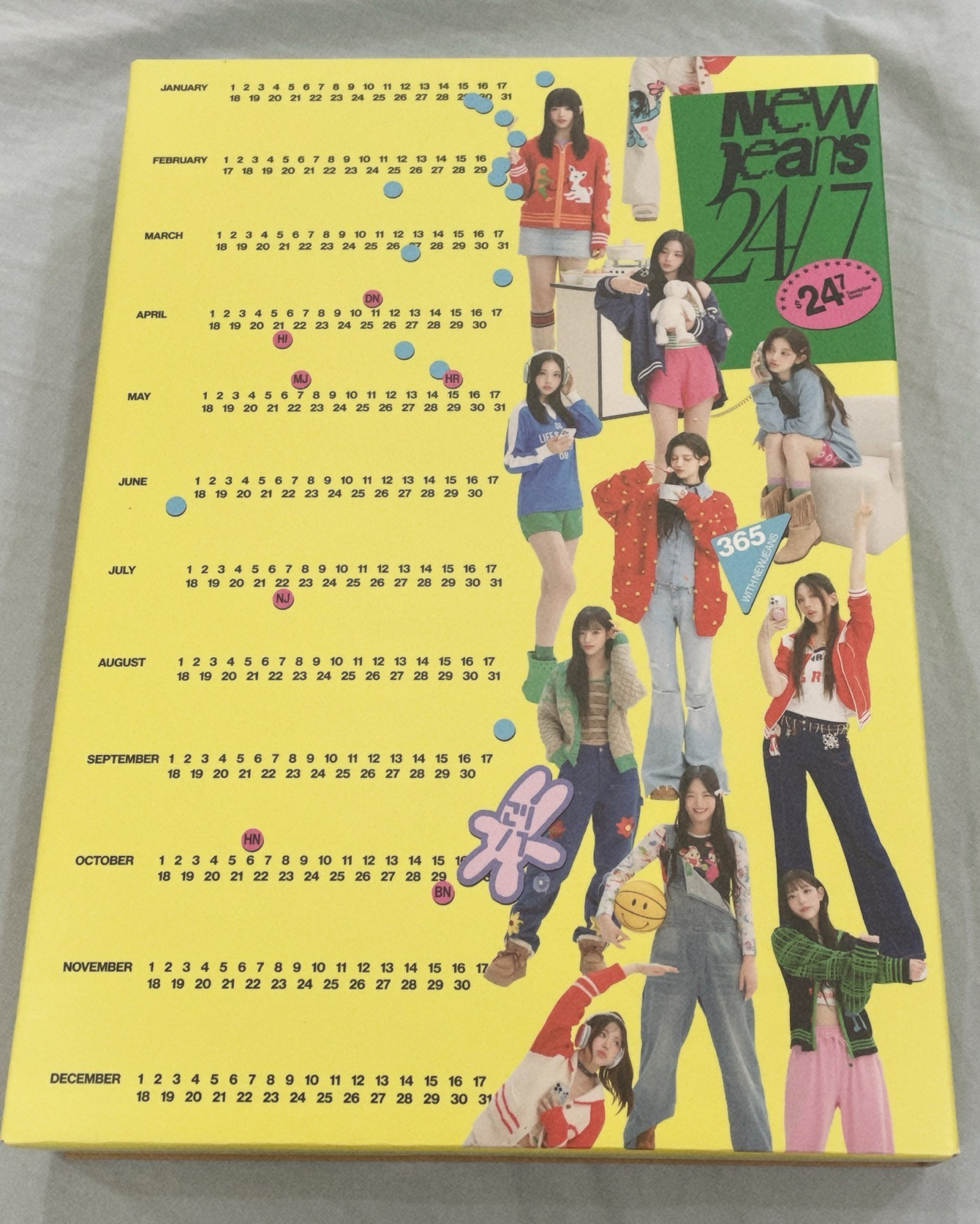NewJeans24年曆(內容物完整）