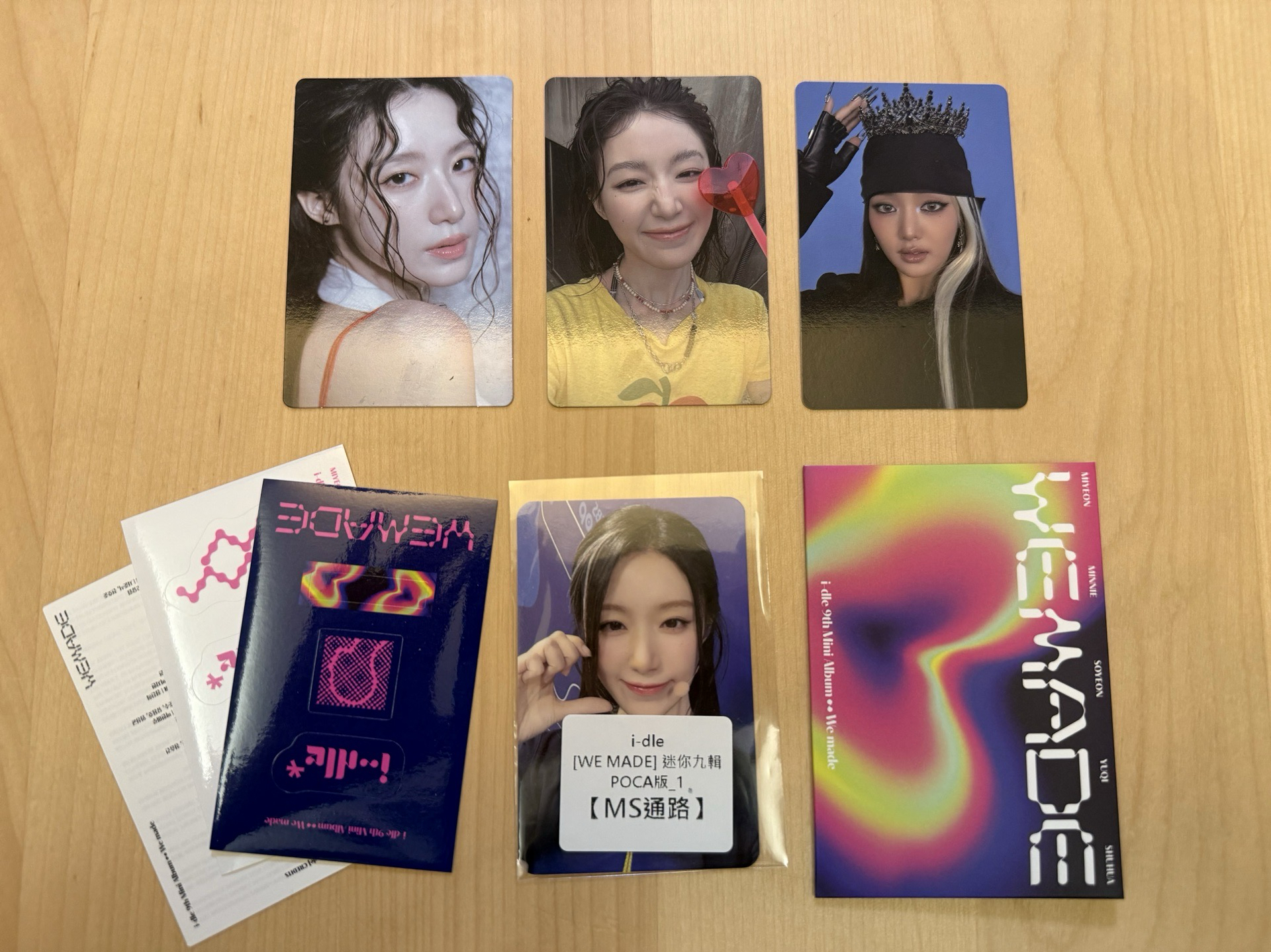 I-dle 迷9 Poca版已拆 妮刷組合 含刷特典