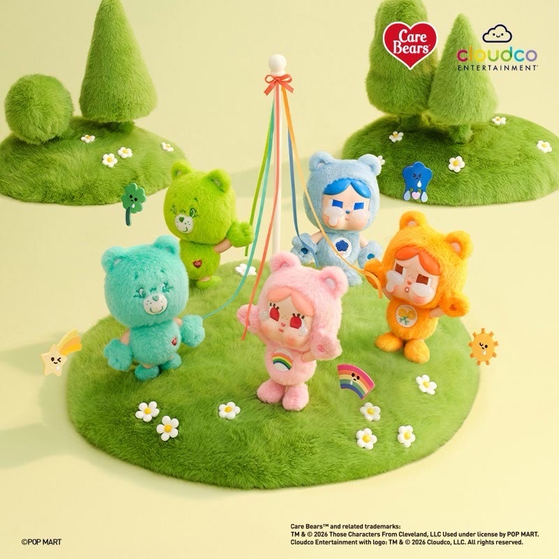 「預購」CRYBABY x Care Bears系列 糖膠毛絨掛件