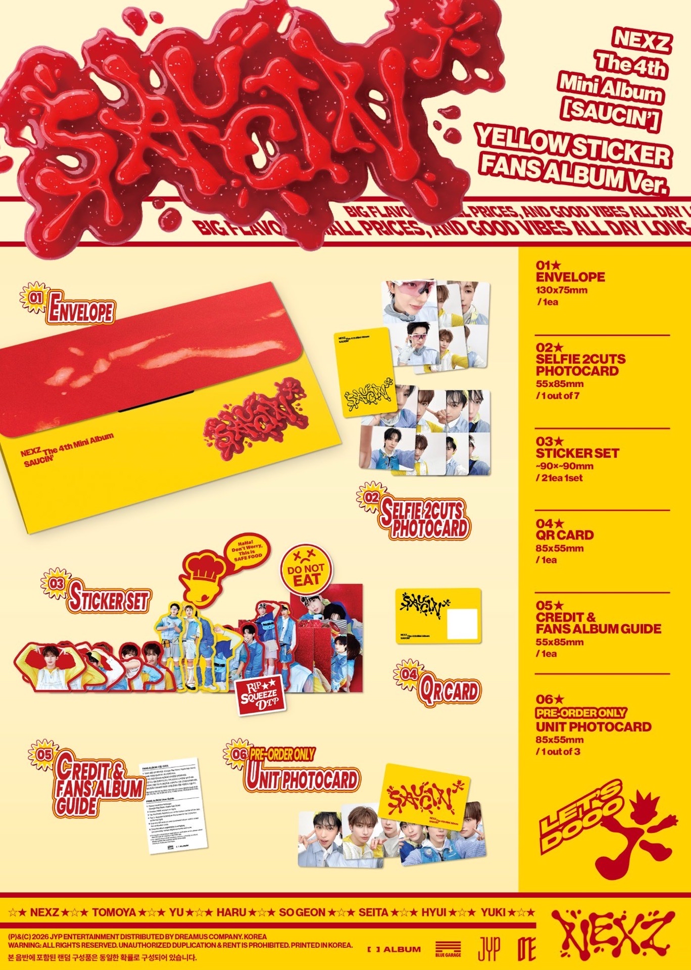 電子專 YELLOW STICKER ver. 專輯配置