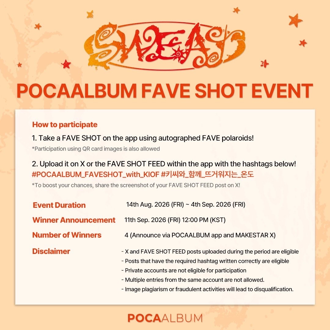 POCAALBUM FAVE SHOT EVENT