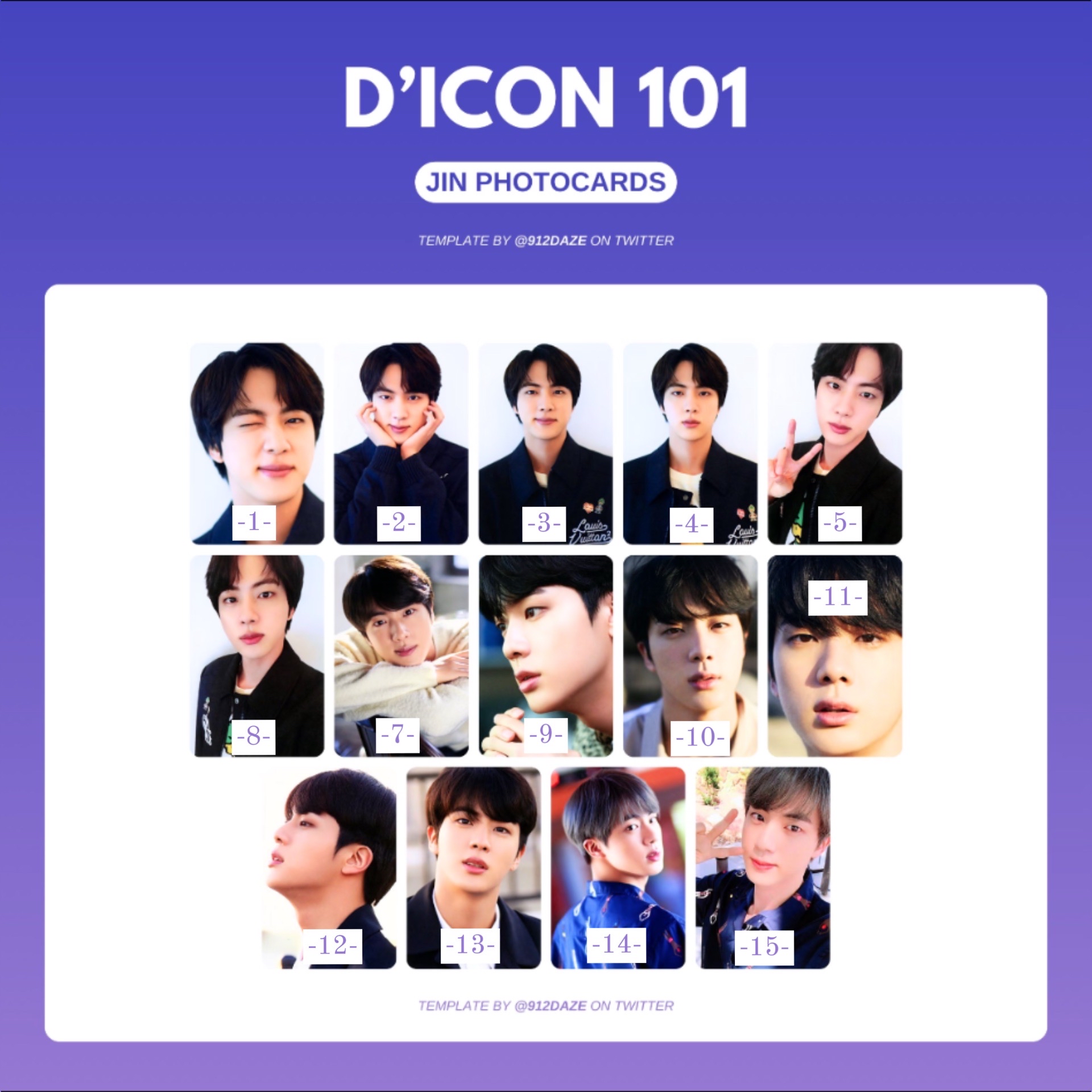 Jin Dicon 101卡冊卡
