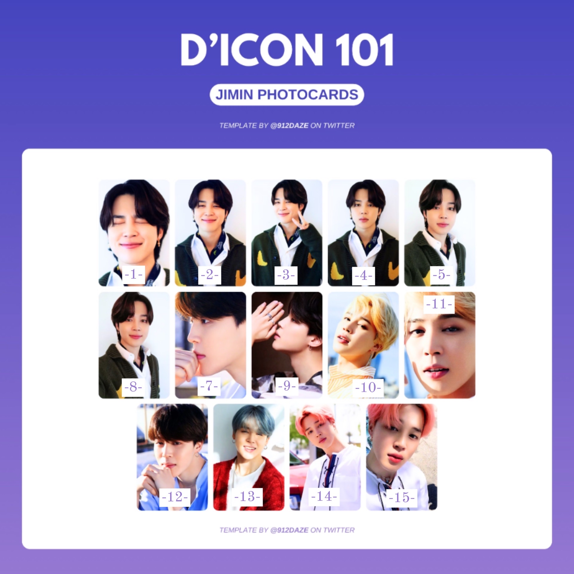 Jimin Dicon101卡冊卡