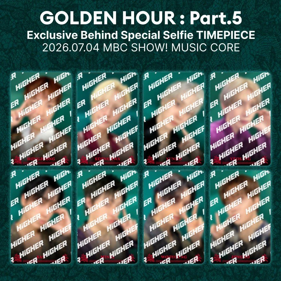ATEEZ｜GOLDEN HOUR PART.5 Higher音樂中心自拍卡