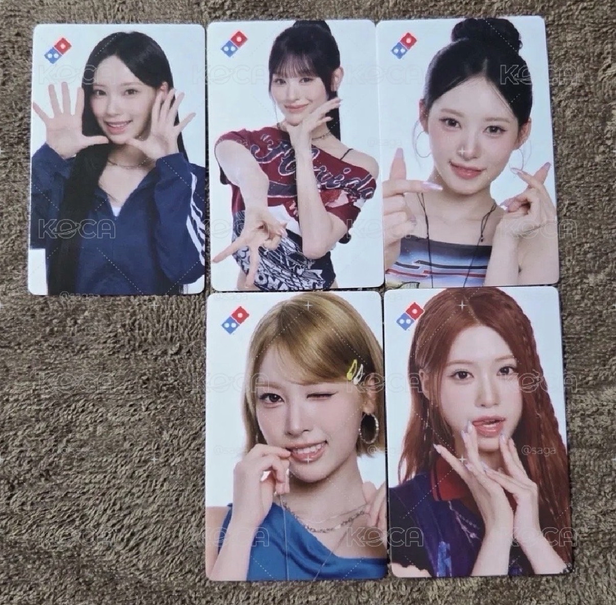 代購 韓國 達美樂 代言卡 小卡