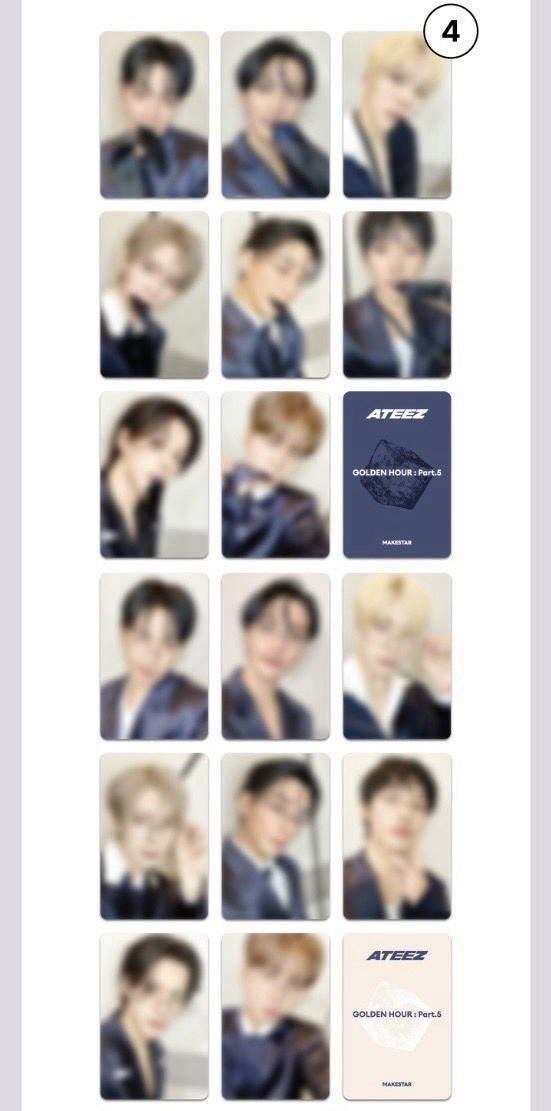 ATEEZ MS 領帶+無框眼鏡 只有小卡