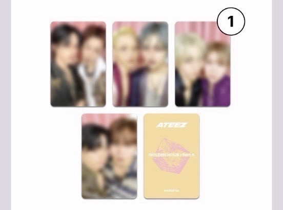 ATEEZ MS 領帶+無框眼鏡 只有小卡
