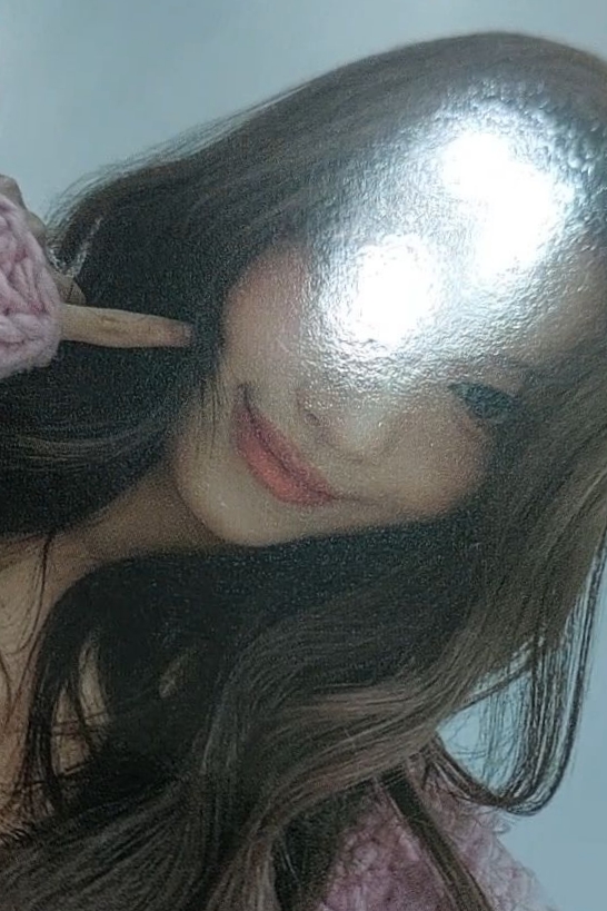 ⚠️損 粉毛衣戳臉紗