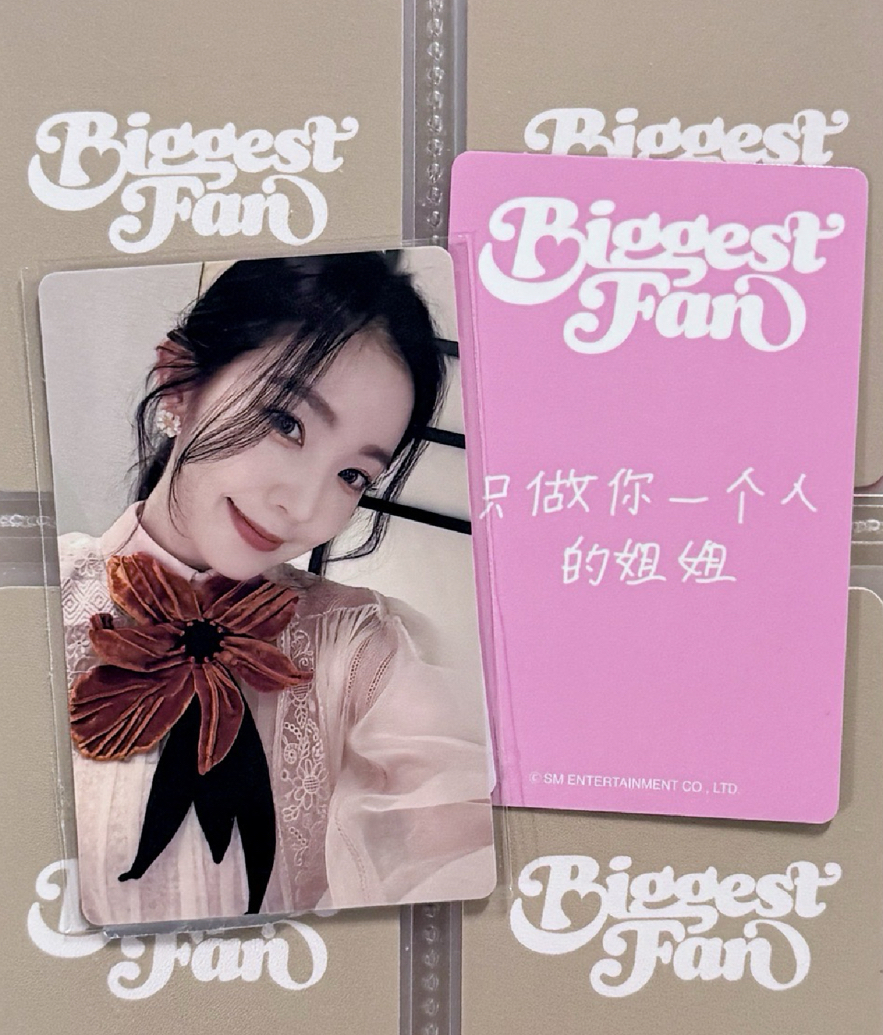 IRENE 上海小芒合影簽售卡 中文卡背