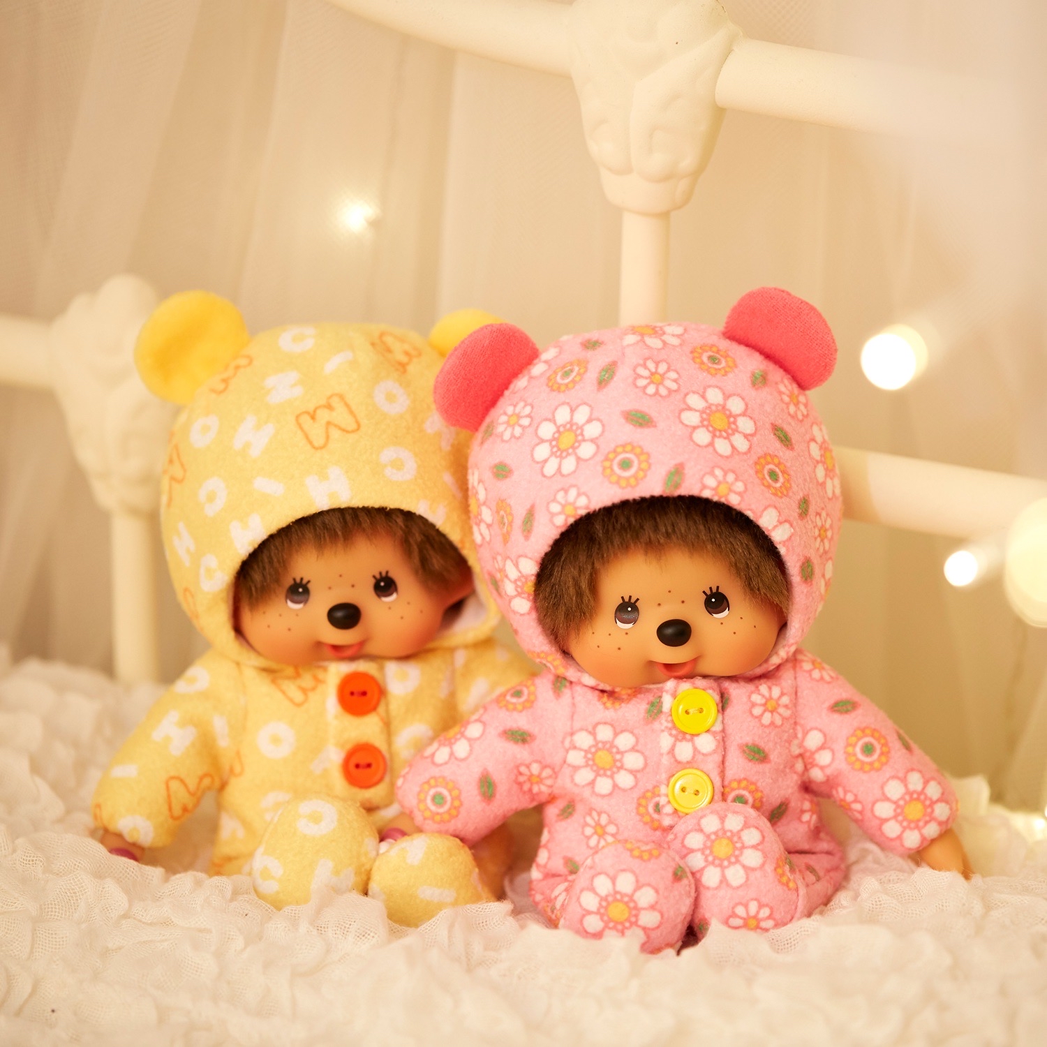 印花熊熊連身衣裝Monchhichi