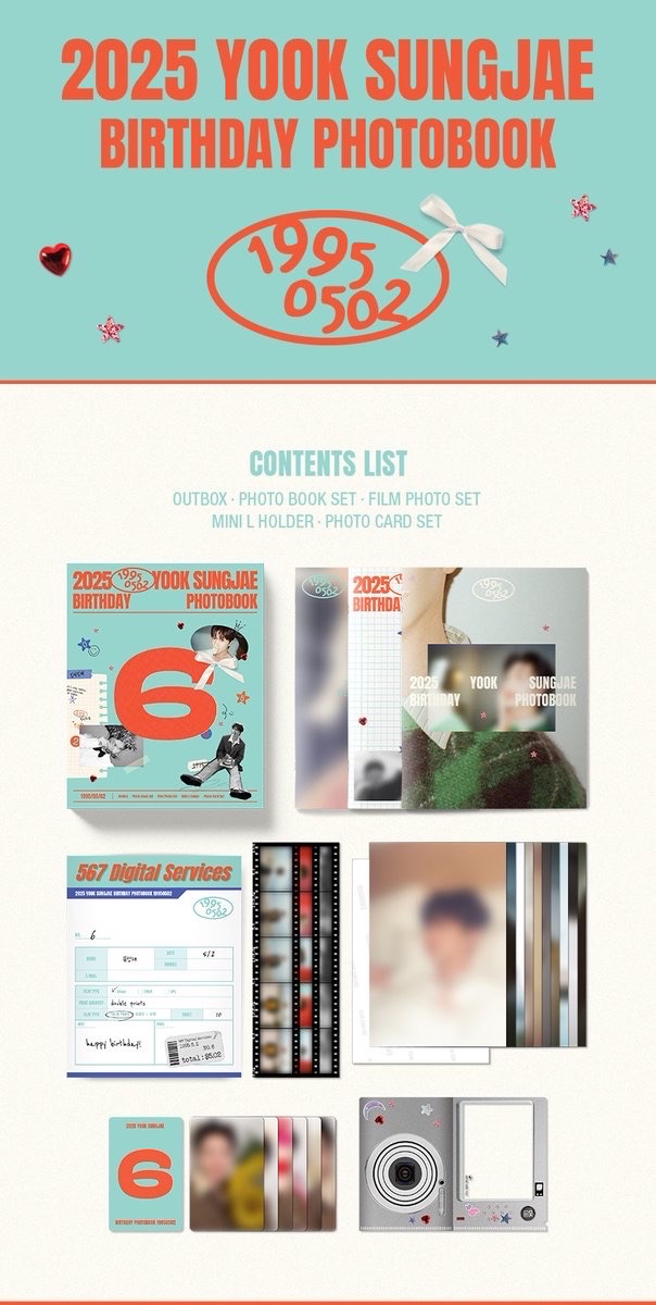2025 YOOK SUNGJAE BIRTHDAY PHOTOBOOK［19950502］