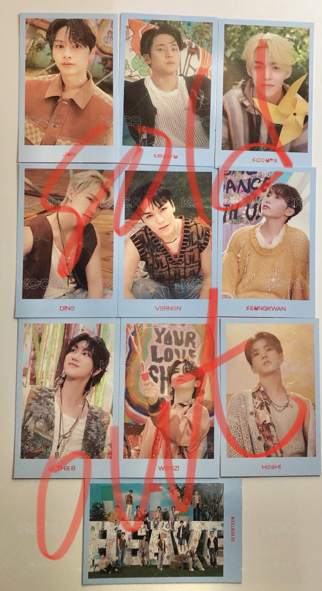 SEVENTEEN 小卡/貼紙