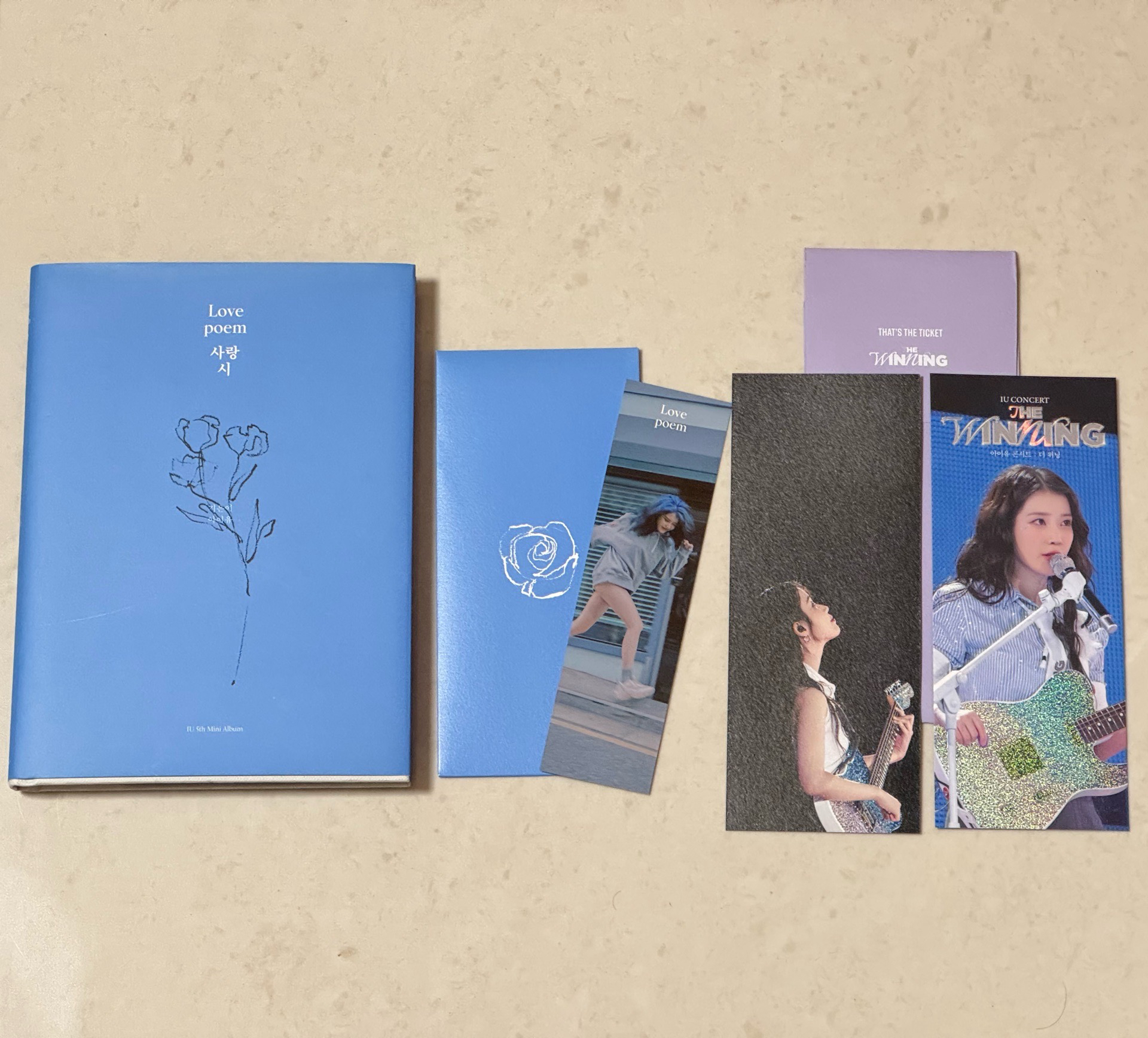 IU Love Poem專輯 ＋《THE WINNING》CGV電影票卡