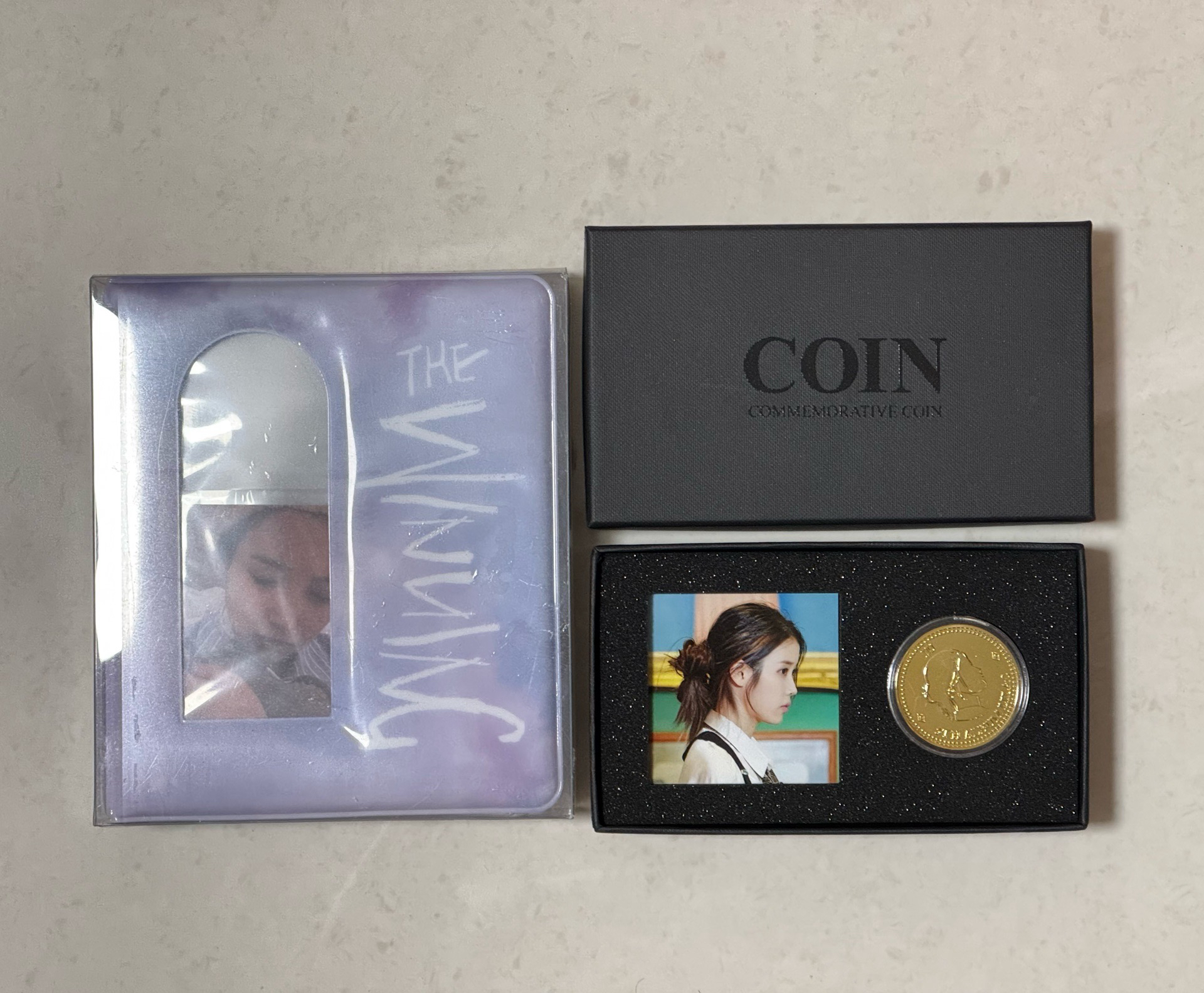 IU LILAC Coin紀念幣 Type-B ＋《THE WINNING》卡冊Ver.2