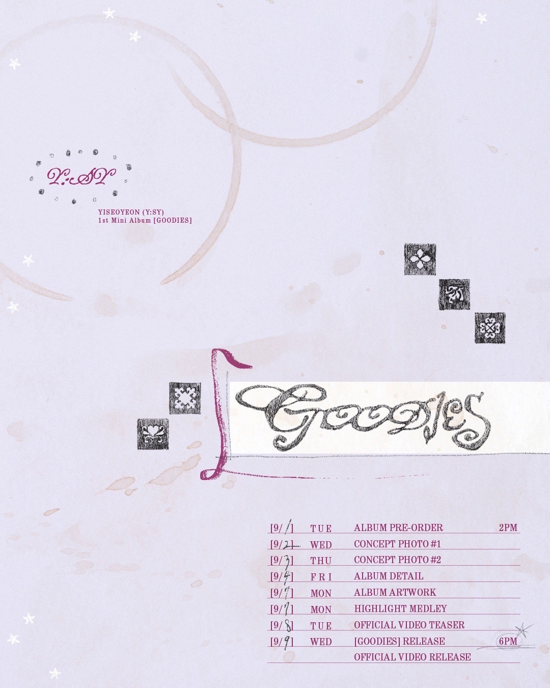이서연 (Y:SY) 1st Mini Album [𝑮𝑶𝑶𝑫𝑰𝑬𝑺]