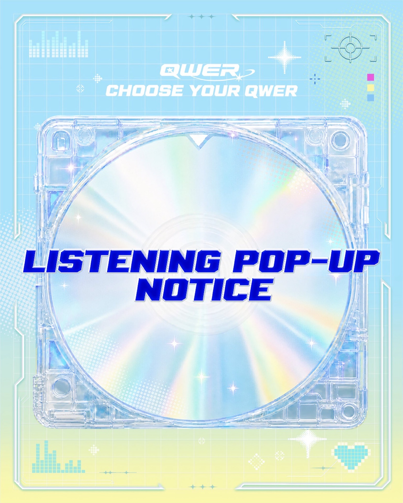 CHOOSE YOUR QWER LISTENING POP-UP