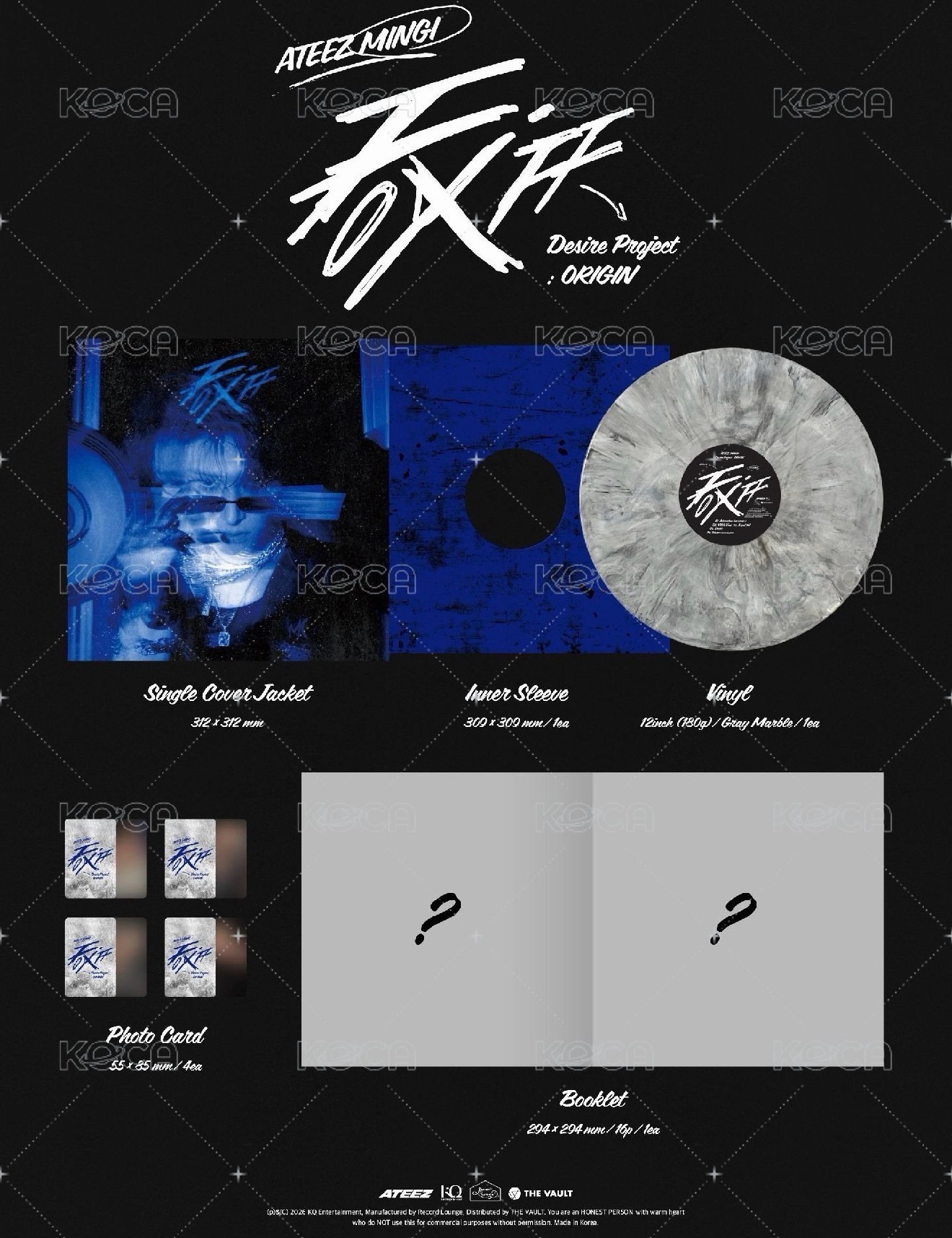 🖤💙MINGI FIX OFF Desire Project : ORIGIN 黑膠唱片 🐥❣️全新