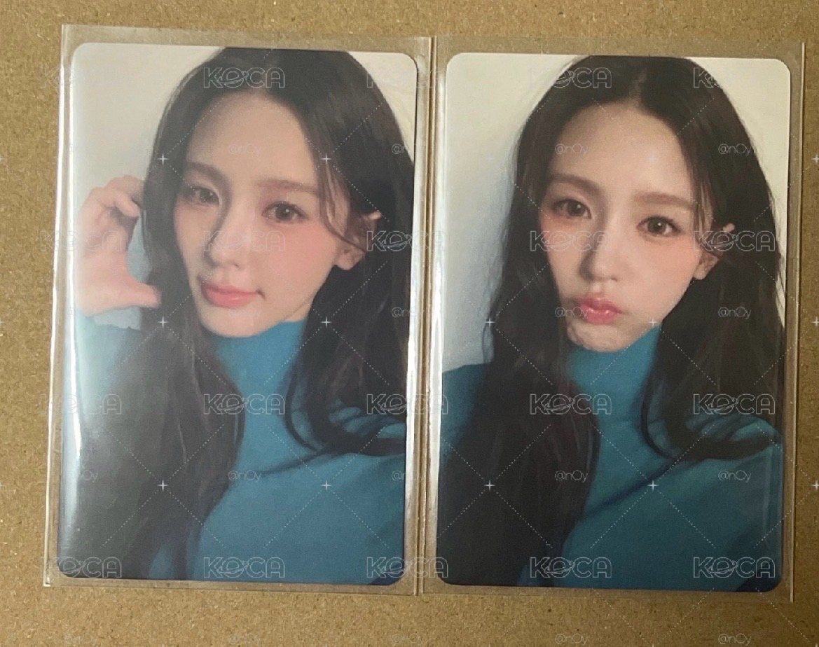 i-dle 費加羅 雜誌卡*2 麵(簽名卡背