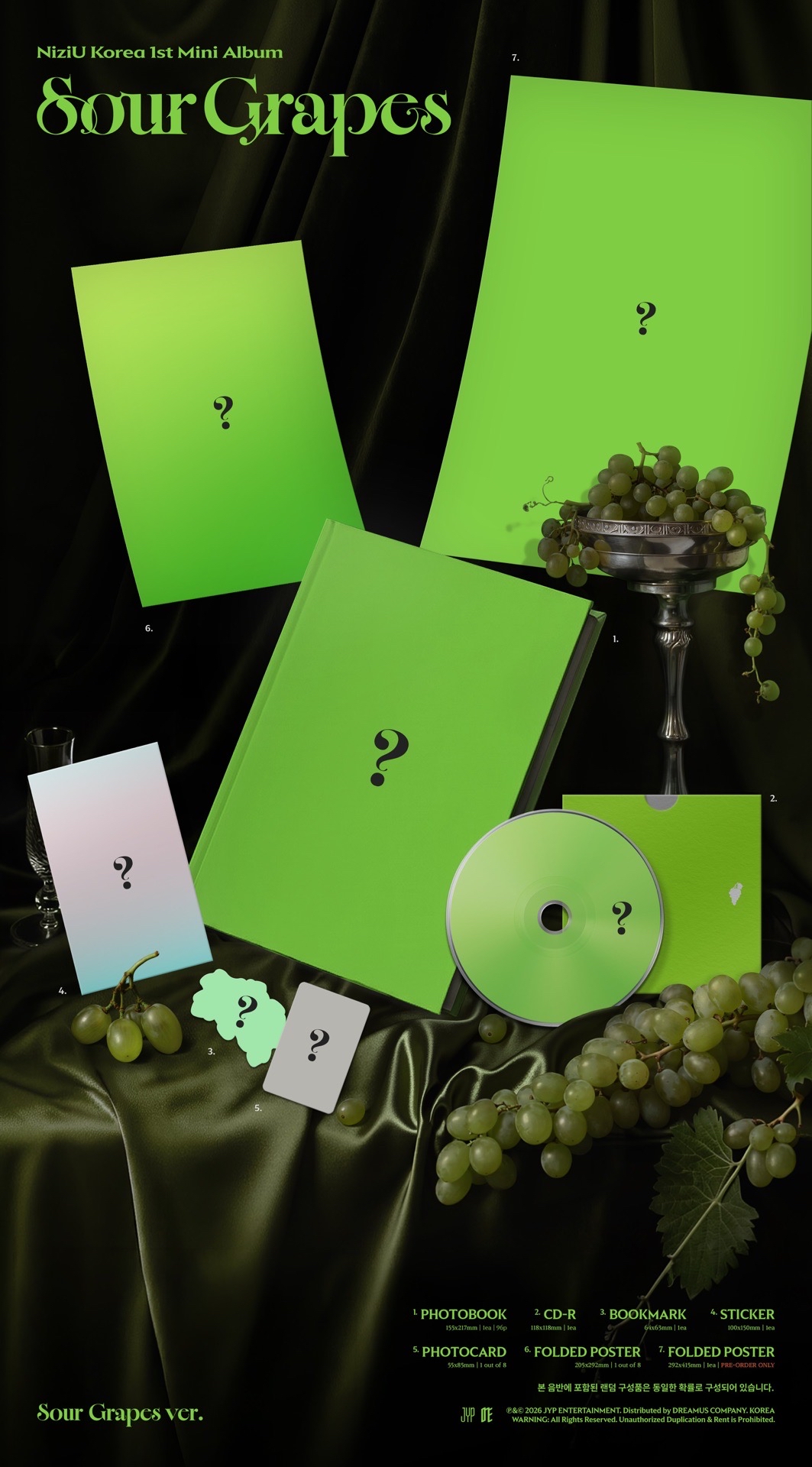 NiziU Korea 1st mini album [Sour Grapes]