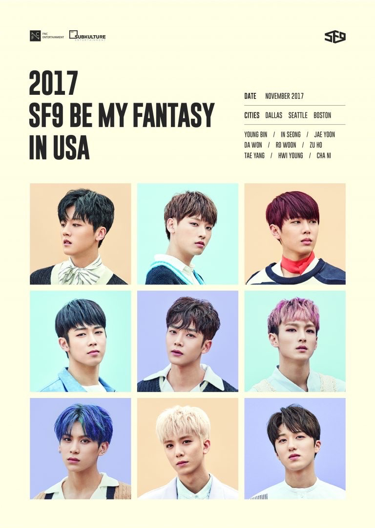 SF9 2017 BE MY FANTASY美國站