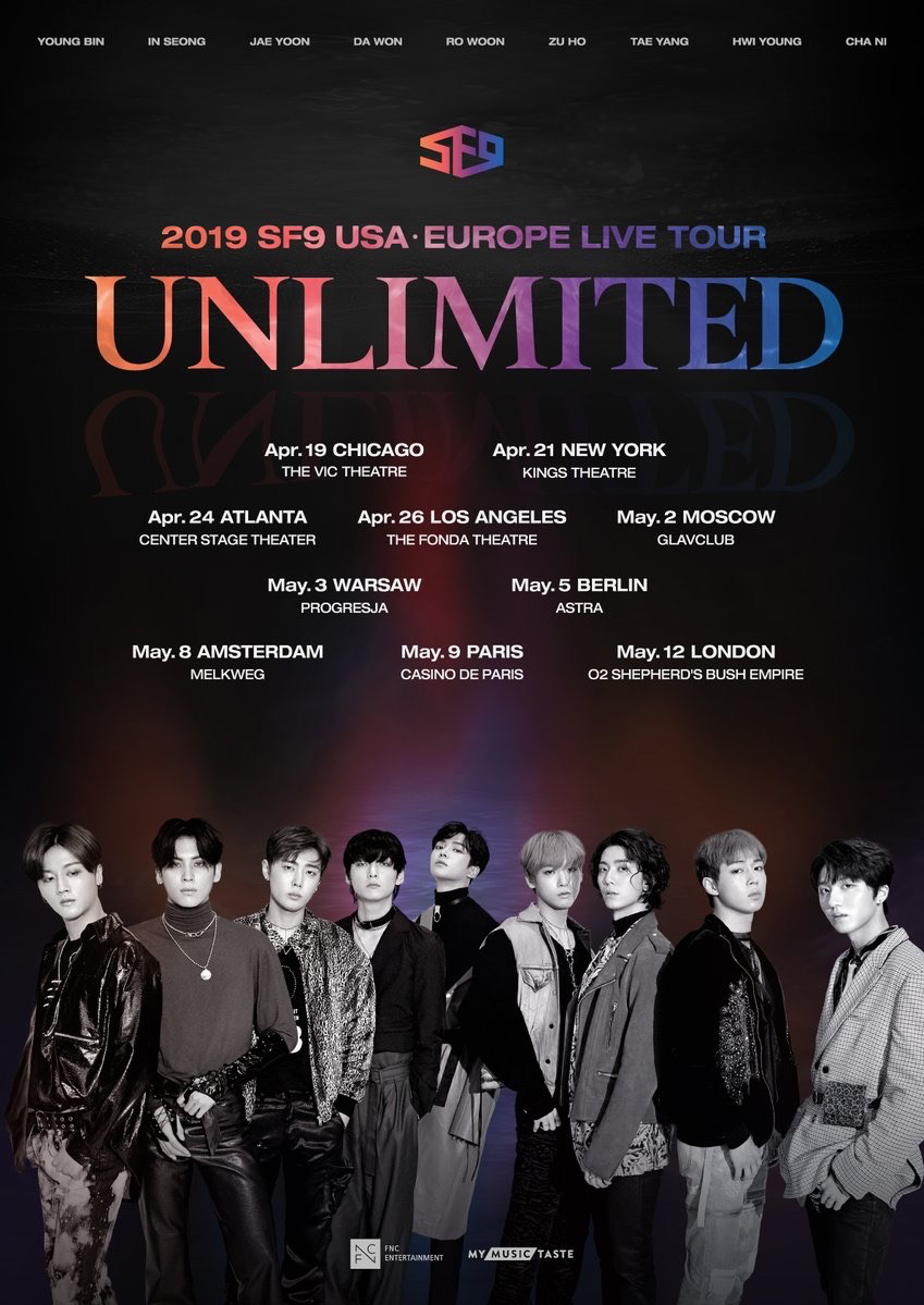 2019 SF9 USA – Europe Live Tour 『UNLIMITED』