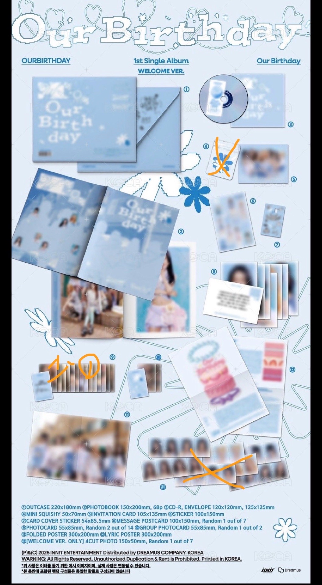 Our Birthday PHOTOBOOK VER. 專輯 WELCOME VER. 空專