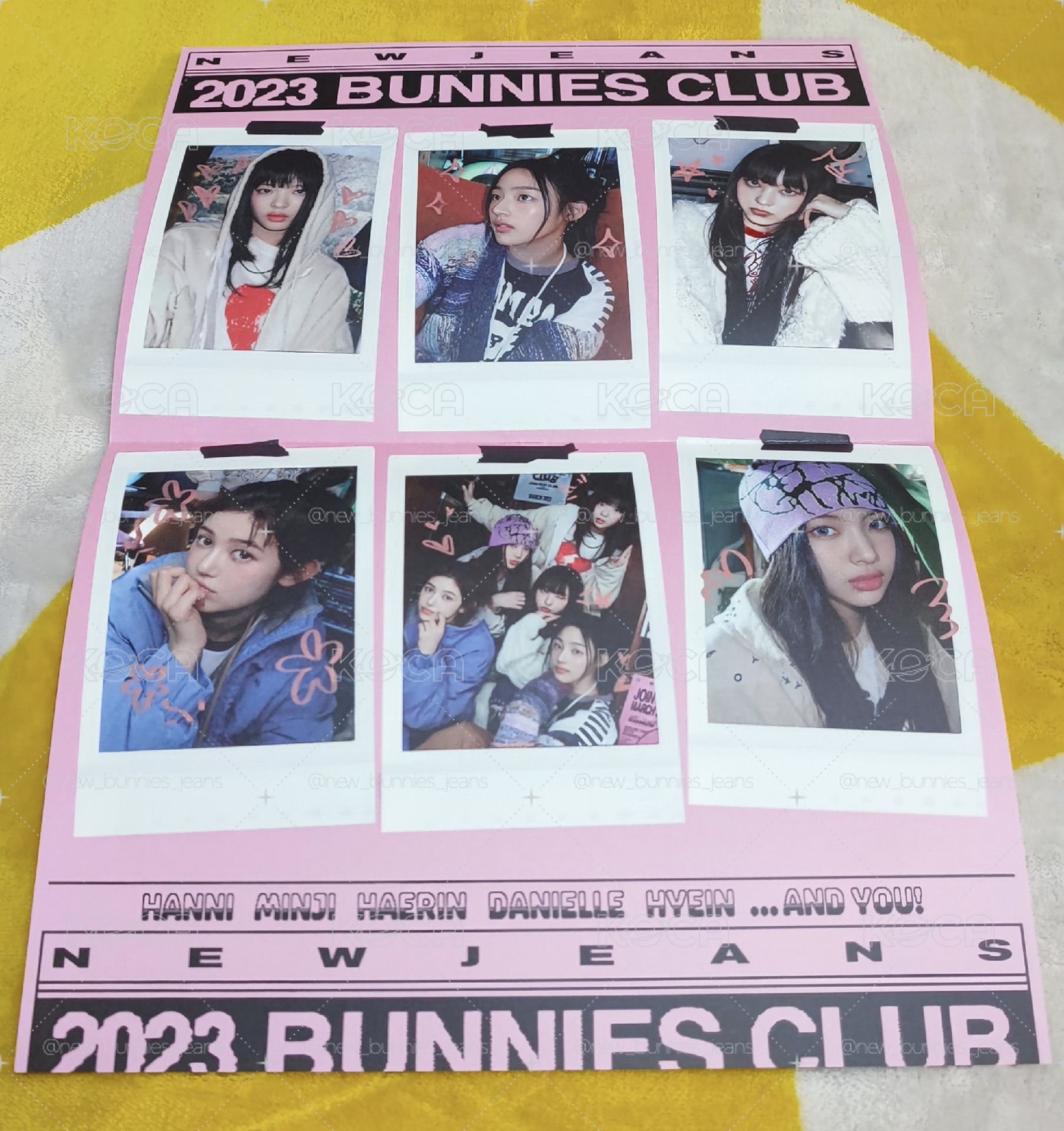【有含小卡】NewJeans 會員禮 一期 兔頭豪華版 BUNNIES CLUB 2023 (內容物完整無缺件)