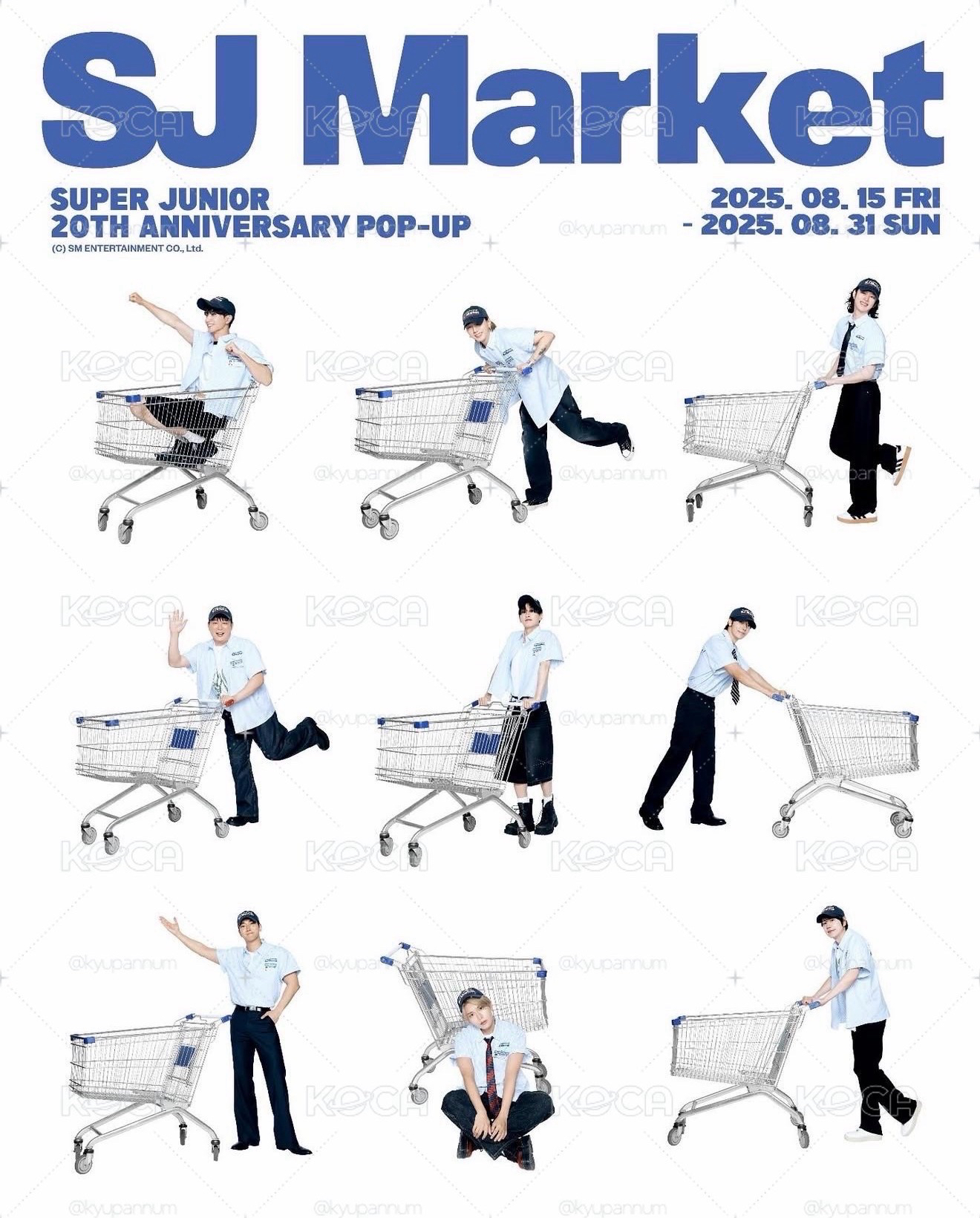 SUPER JUNIOR 20週年快閃:GRAND OPENING! SJ MARKET 台灣超市限定海報