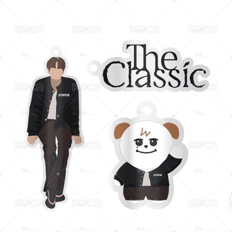SUPER JUNIOR 圭賢 2025 KYUHYUN CONCERT:The Classic 圭賢圭美鑰匙圈吊飾