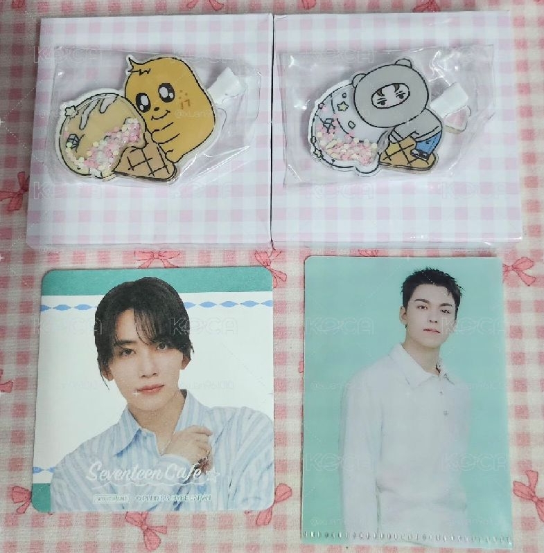 SEVENTEEN miniteen日本限定髮夾 金珉奎 崔瀚率 尹淨漢YAKUSOKU 資料夾  23 CAFE