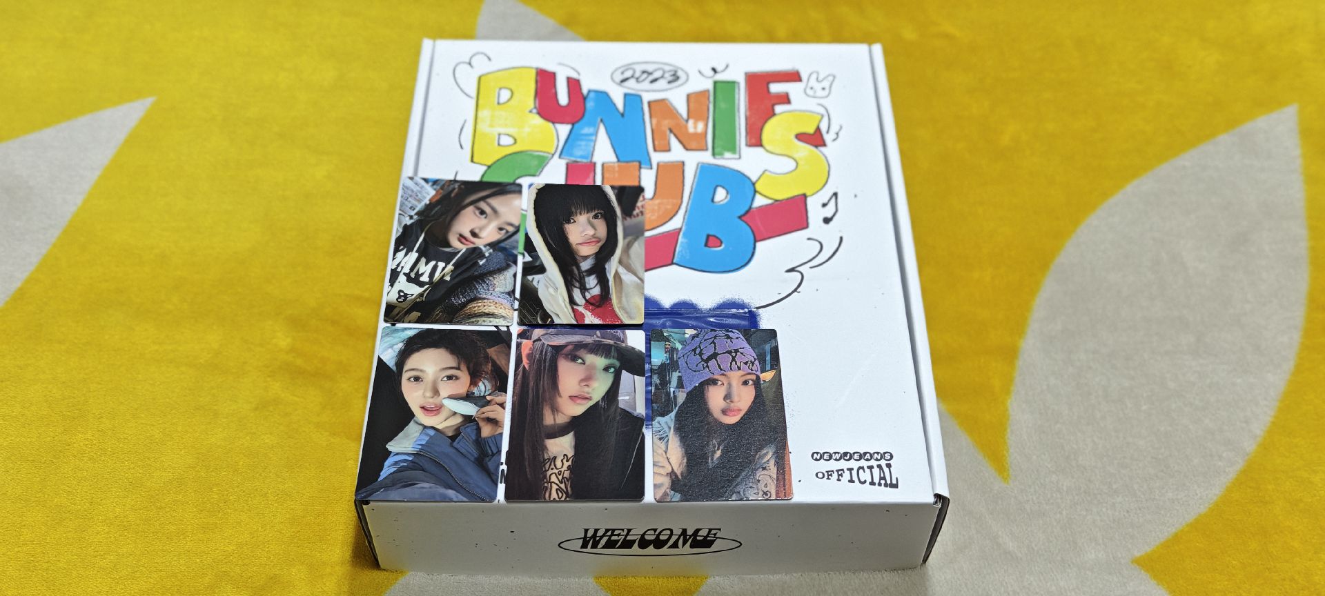 【有含小卡】NewJeans 會員禮 一期 瘦身窄盒版 + 限定托特包 BUNNIES CLUB 2003(內容物完整)