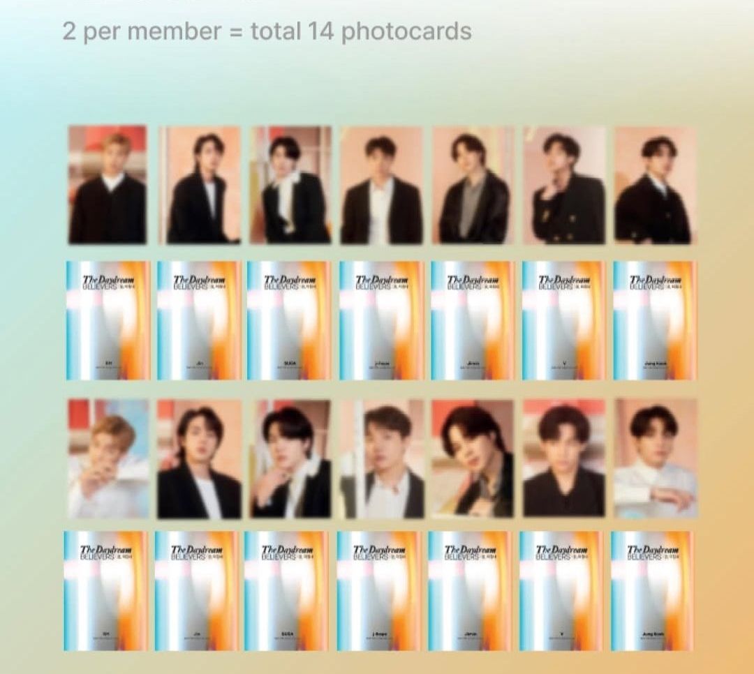 The Daydream Believers 展覽週邊 小卡組