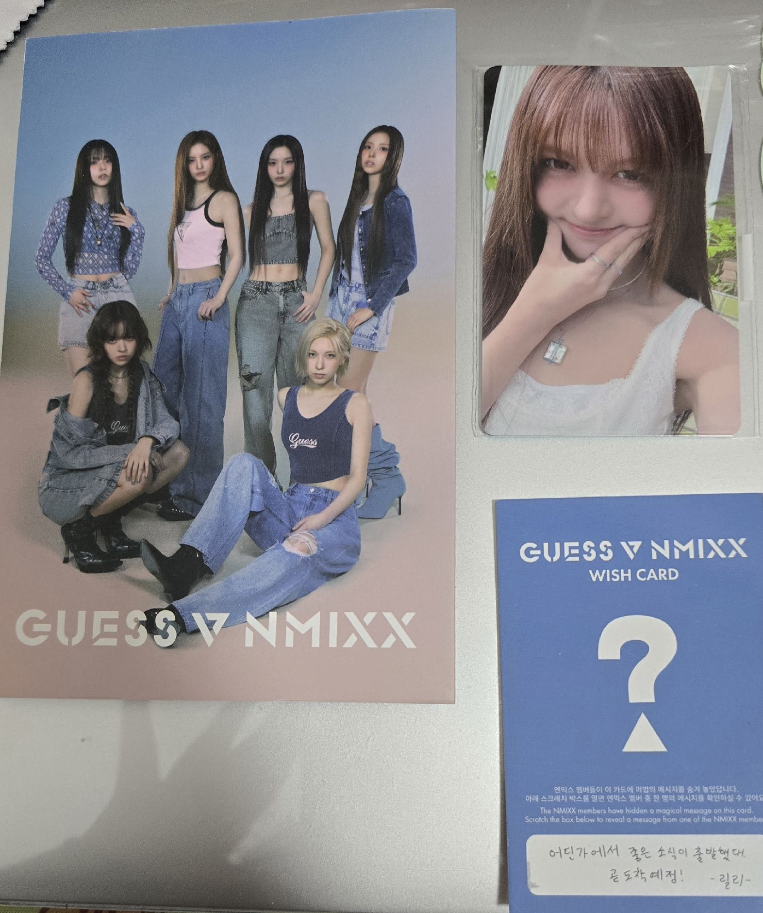 Lily滿額卡 送GUESS代言風琴明信片