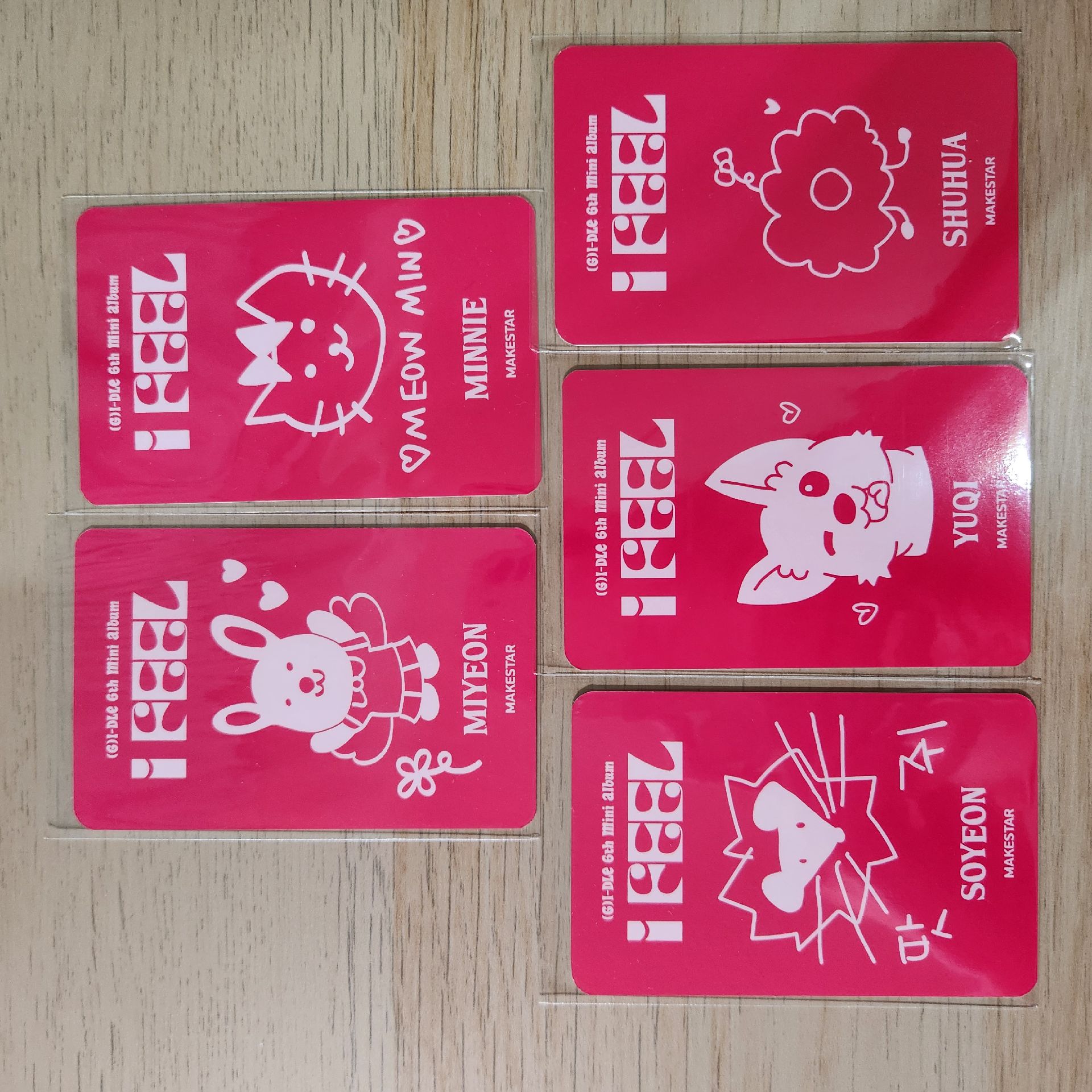 迷六全員手繪符咒卡一套