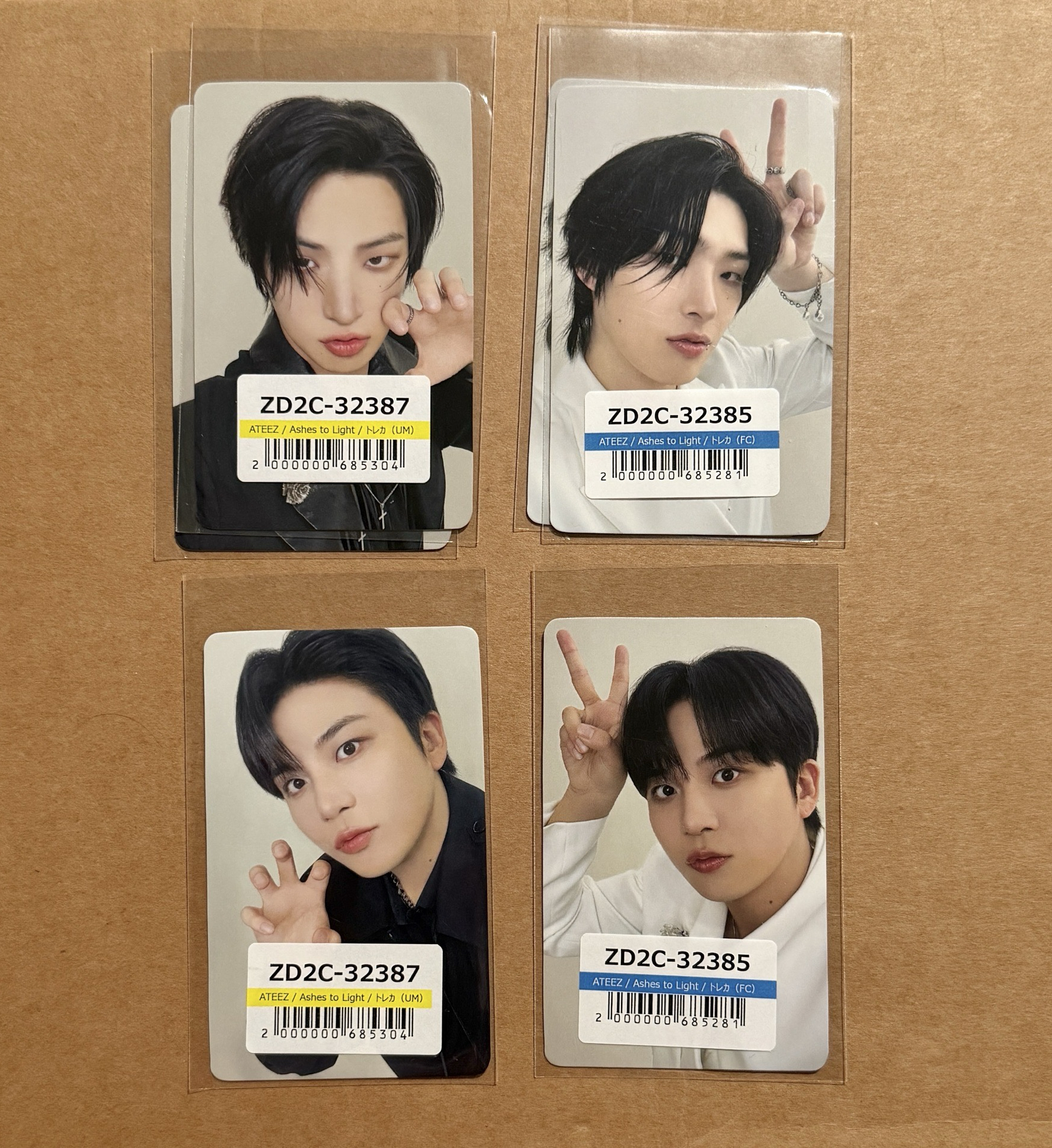 Ashes to Light 日專 特典卡/專卡 旼琦 鍾浩