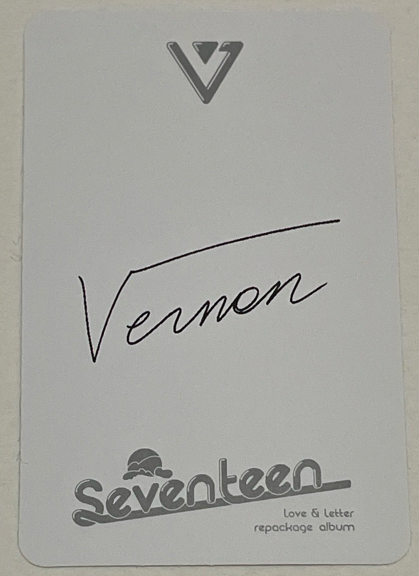 Vernon 瀚率 正ㄧ後續 小卡 love & letter repackage