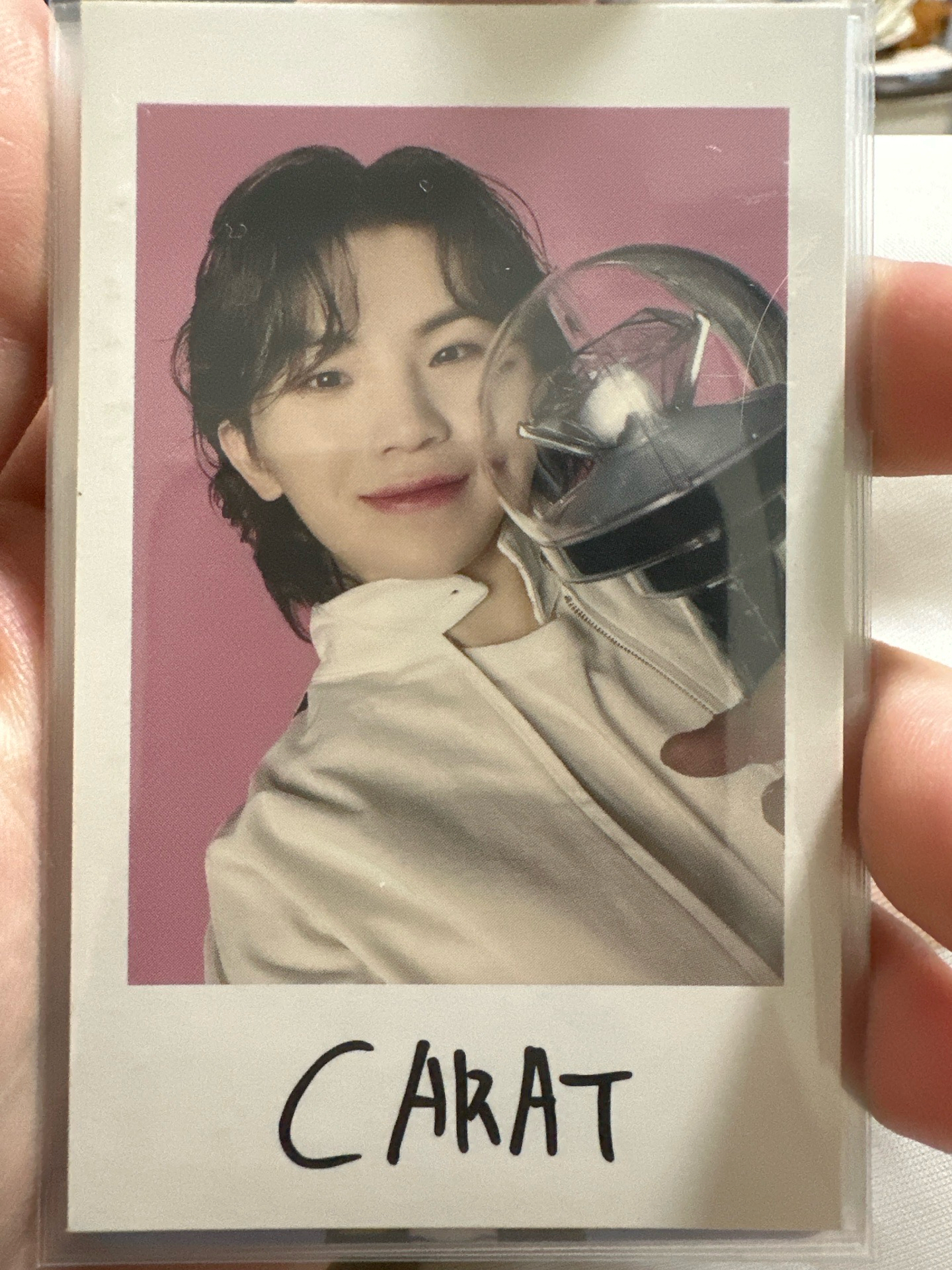 Follow again woozi 拍立得卡