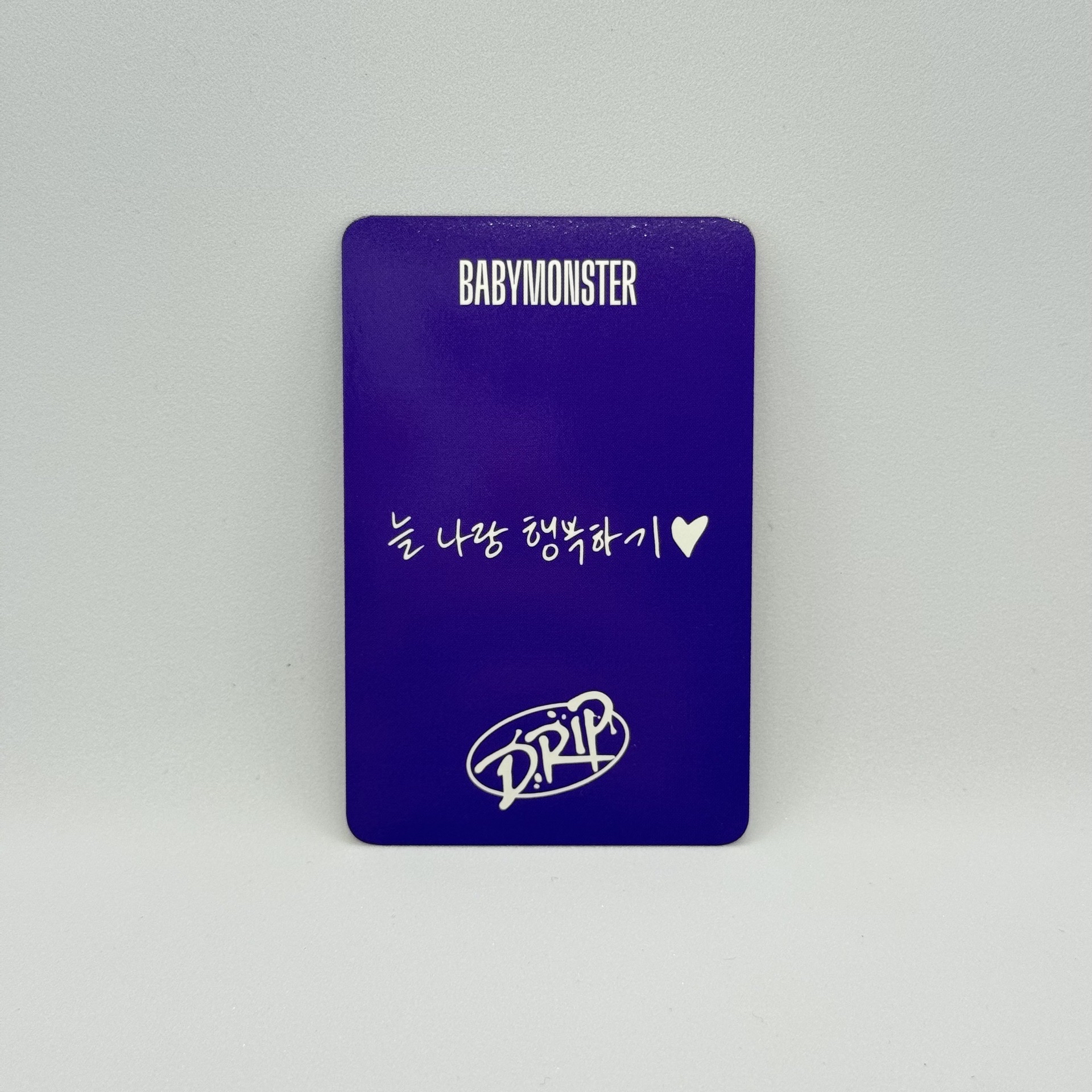 BABYMONSTER｜RUKA｜Drip K4單封預售特典（韓文卡背）