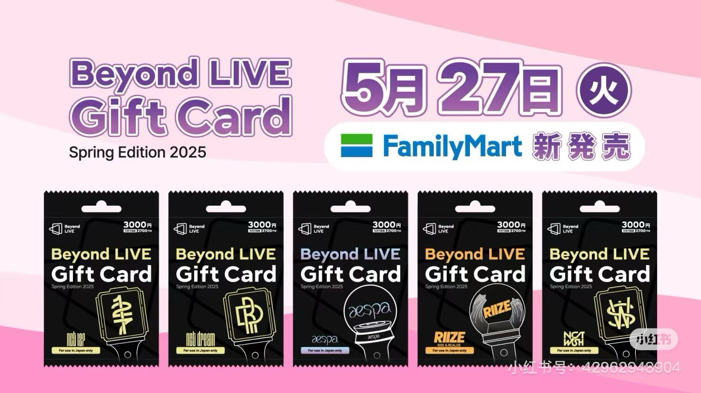 Beyond Live 儲值卡未拆