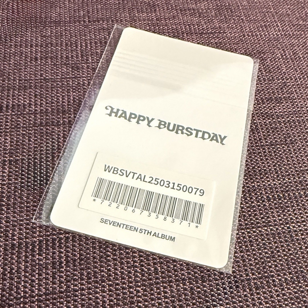 SEVENTEEN💎俊｜正五輯｜克拉盤 Daredevil ver.｜WVS JP特典