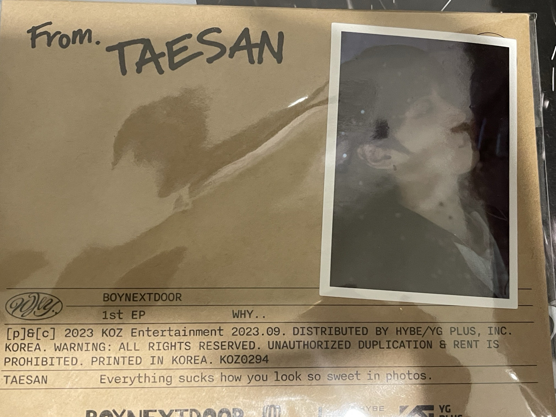 Why 單封 ❗️除小卡其他配件都在