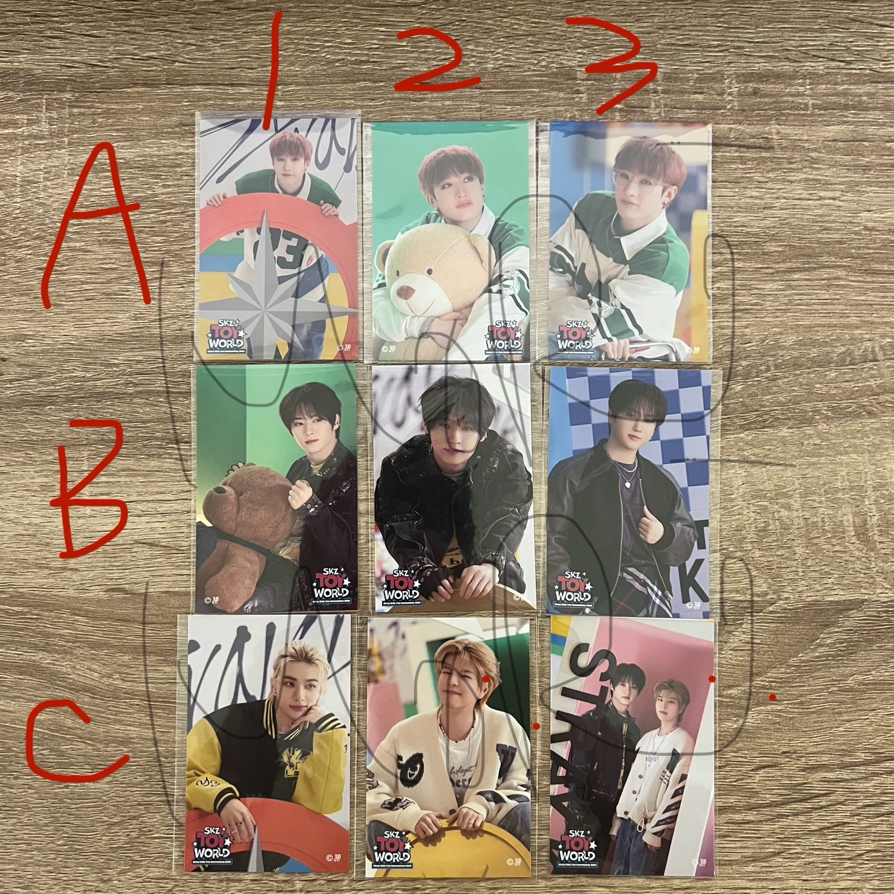 Stray kids 日本 Toy world 一番賞 貼紙 E賞