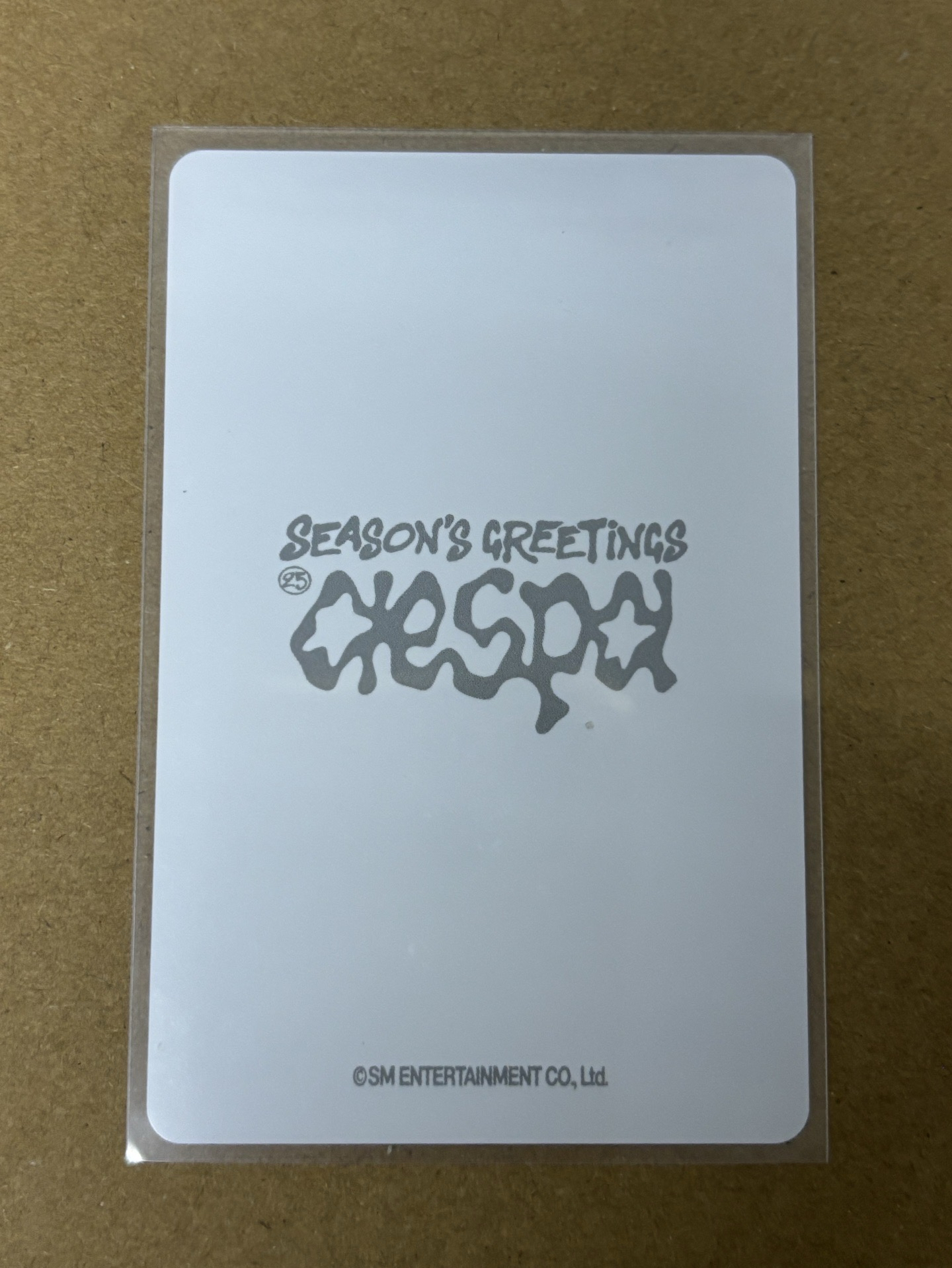 aespa Giselle 吉吉 2025年曆 隨機卡 後續 B版吉