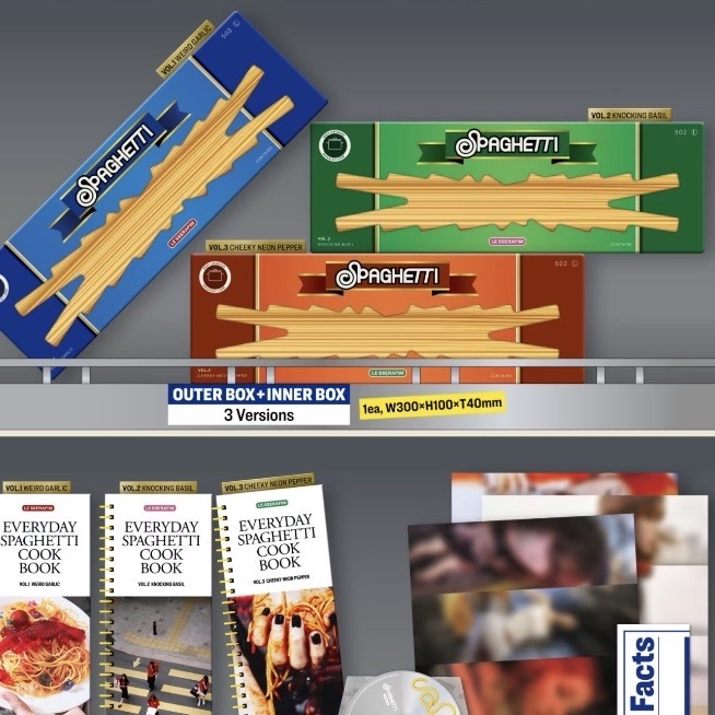 Lesserafim Spaghetti綠版