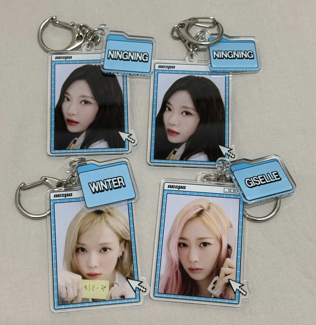 aespa 日本澀谷快閃 隨機吊飾